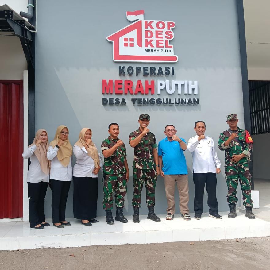 Gedung KDMP Tenggulunan Rampung Dandim 0816 Dan Ketua Komisi B DPRD Sidoarjo Tinjau Langsung
